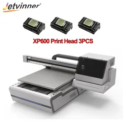 Jetviner JS6090 – imprimante automatique à UV A2 3x XP600, Machine d'impression grand Format à plat pour étui de téléphone, cylindre en bois 