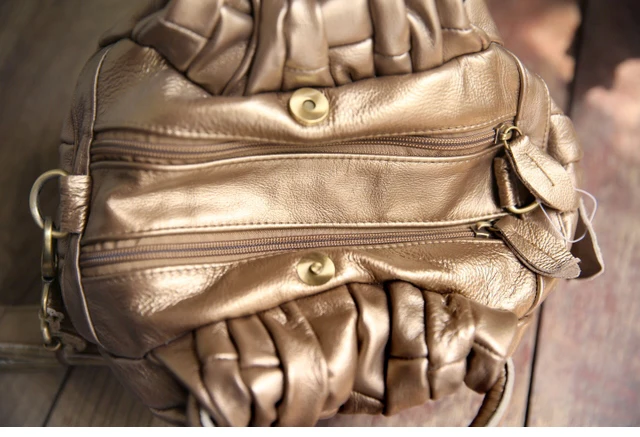 Arliwwi Designer 100% Genuine Leather Tote Shoulder Bags Female Vintage Women's Real Cow Leather Messenger Handbags GJ01