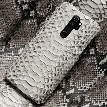 

Genuine Python Leather phone case for Xiomi Redmi Note 8 Pro Note 9S Note 7 8T 8 5 Cover For Xiaomi Mi 9 Lite 9T Pro 8 A3 A2