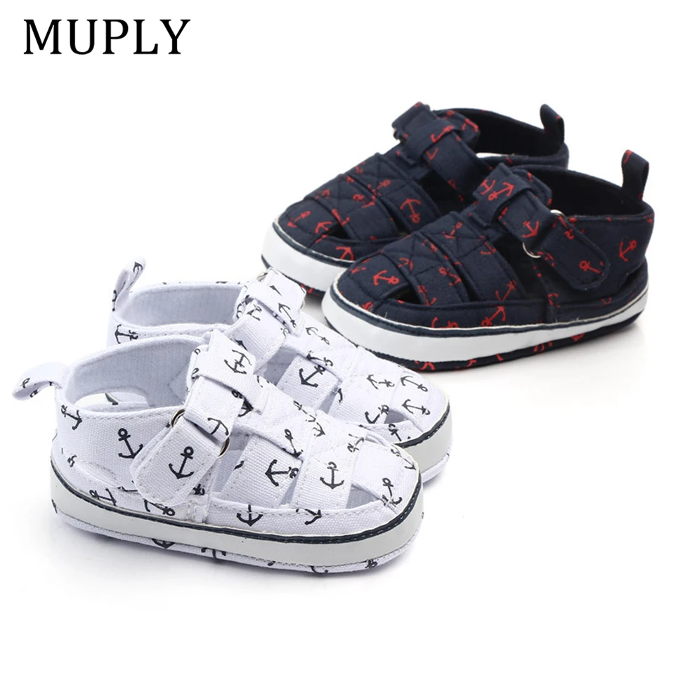 Buy Baby Shoes Anchor-Pattern Newborn First-Walker Canvas Soft-Sole Toddler Infant Print aVjgOrBYg