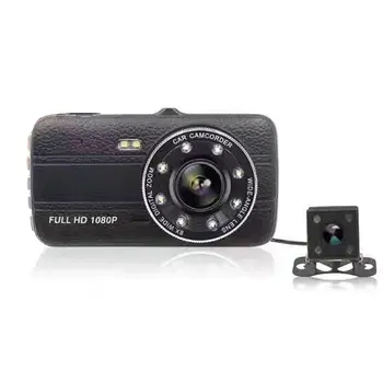 

Full HD 1080P Car Video Recorder 4-Inch Display Dual Lenses Camera Night Vision Motion Sensor Car DVR Automobile Data Recorder