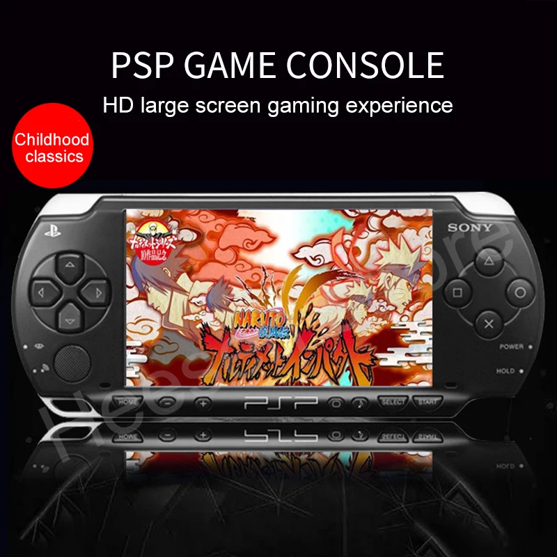 Sony-consola de juegos Portátil PSP 1000 PSP-1000, Original, reacondicionado, 16, 32, 64 y 128GB, tarjeta de memoria, color negro - Imagen 2