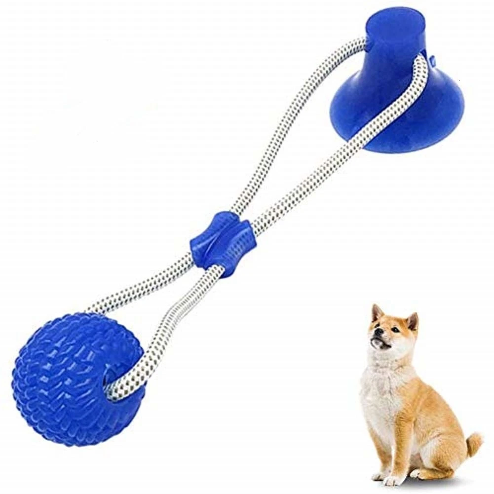 

Multifunction Pet Toy Molar Bite Dog Toys Rubber Chew Ball Tooth Clean Ball Elasticity Soft Puppy Suction Cup Dog Biting Toy
