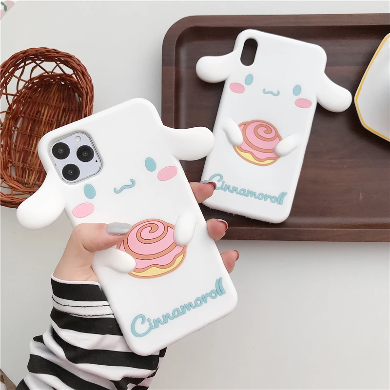 Cute Cartoon Dog Case For Coque For iPhone 11 Pro X XR XS Max 5 5S SE 6 6S 7 8 Plus 3D Doll Cinnamoroll Silicon Soft Phone Cover Cute Cartoon Dog Case For Coque For iPhone 11 Pro X XR XS Max 5 5S SE 6 6S 7 8 Plus 3D Doll Cinnamoroll Silicon Soft Phone Cover