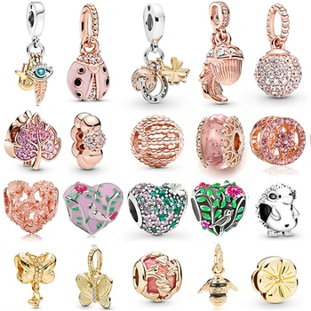 

2Pcs New Charms Eye of All Knowing and Lucky Feather,DIY Women Bracelets Necklaces,For Fine Charm Bracelet DIY Jewelry Gift