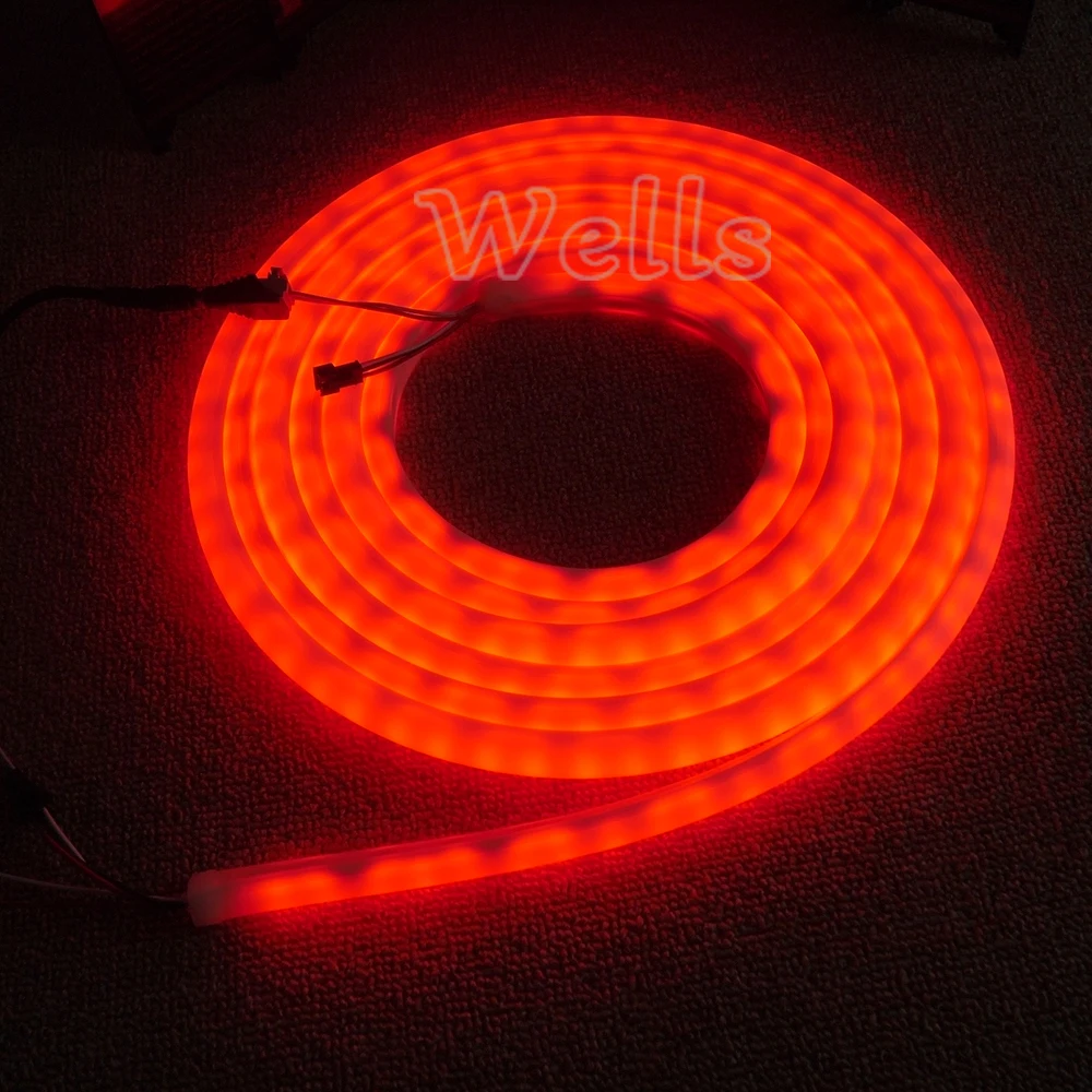 High quality 5m/lot 30leds/m 60leds/m WS2811 WS2812B SK6822 flex neon lamp digital RGB dream color LED pixel light DC5V