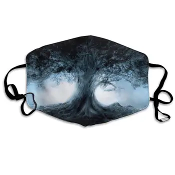 

Personality Anti Dust Mouth Face Masks - with Adjustable Straps Reusable Washable - Fashion for Cycling for Men Women Tree of