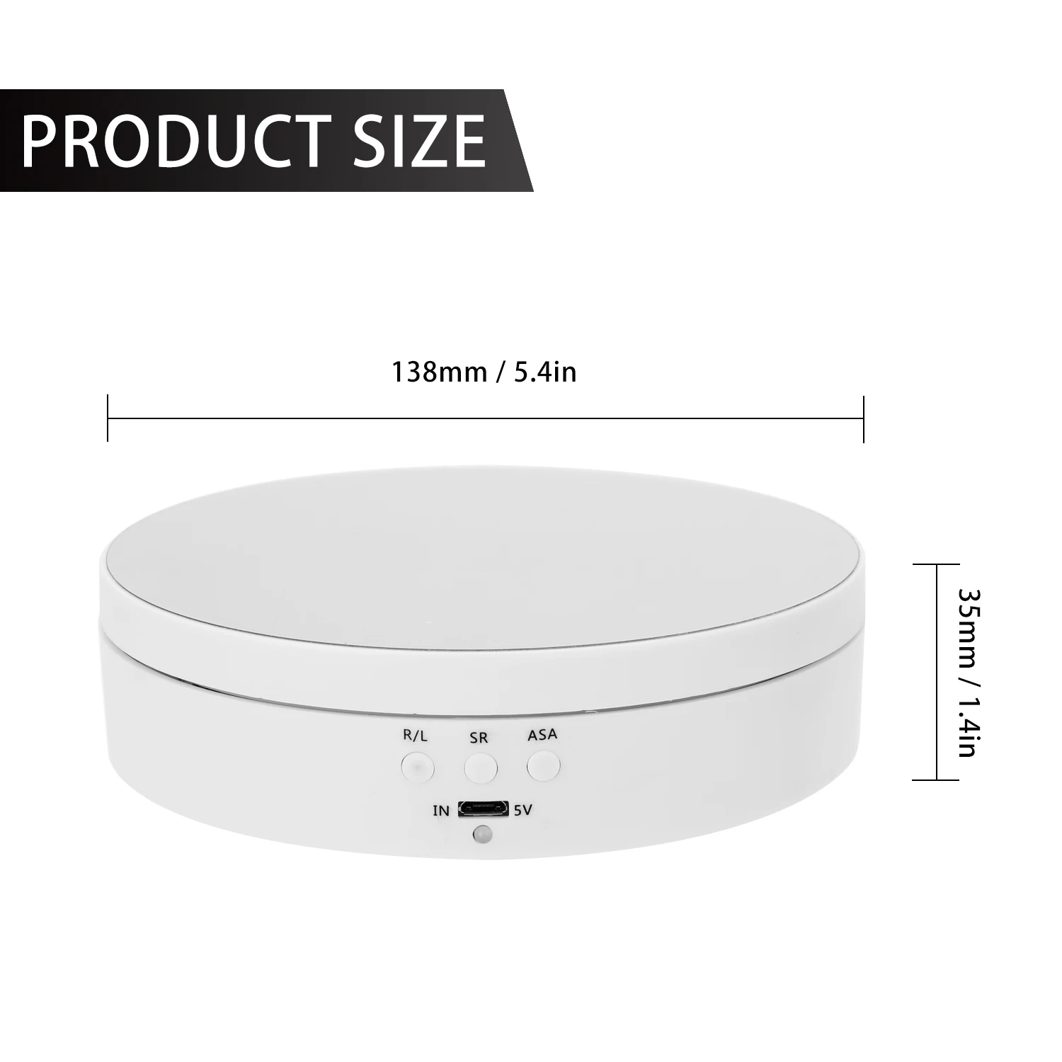 

Hot 360 Degree Electric Rotating Turntable Display Stand for Photography Video Shooting Props Jewelry Display Turntable