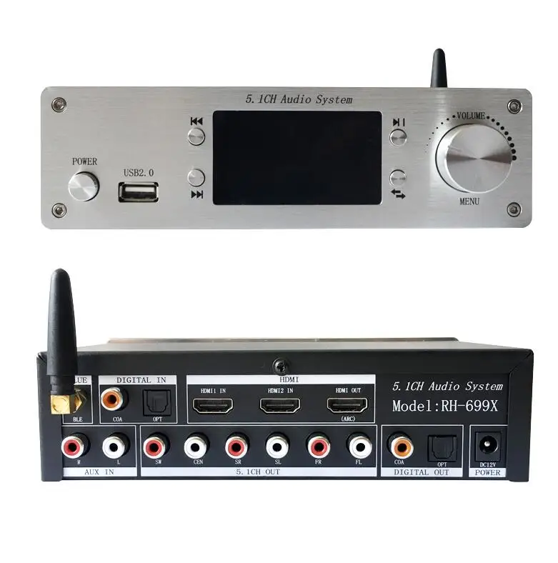 US $106.97 4K HDMI 51 Audio Decoder Bluetooth 50 DAC Lossless Player For DTS U Disk RH699X PRO Version