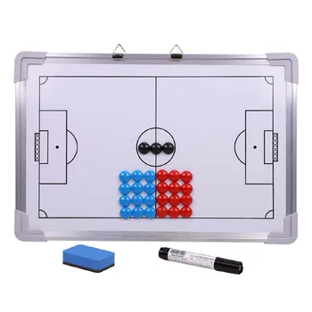 

Teaching Magnetic Double Sided Handheld Competition Soccer Coaching Board With Marker Eraser Hanging Soccer Tactics Board