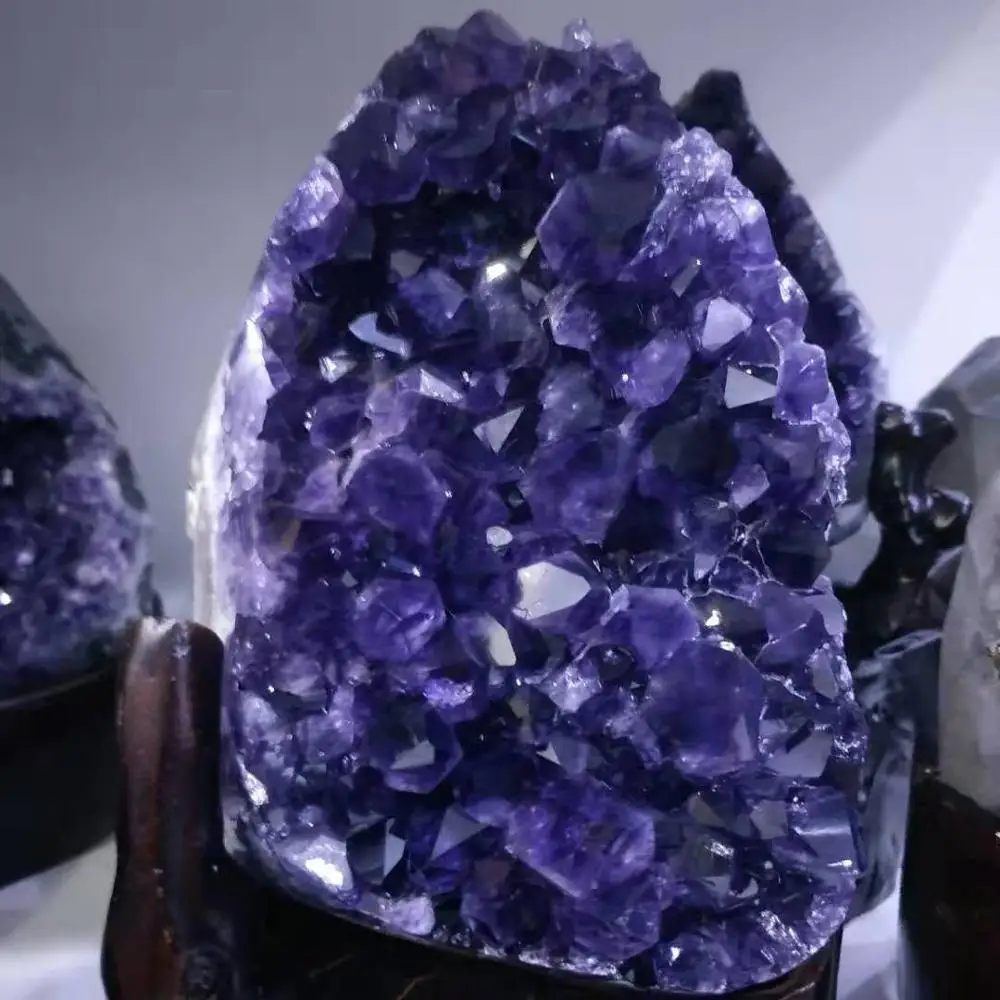 Natural Uruguayan violet crystal quartz cluster natural crystal mineral specimen home decoration