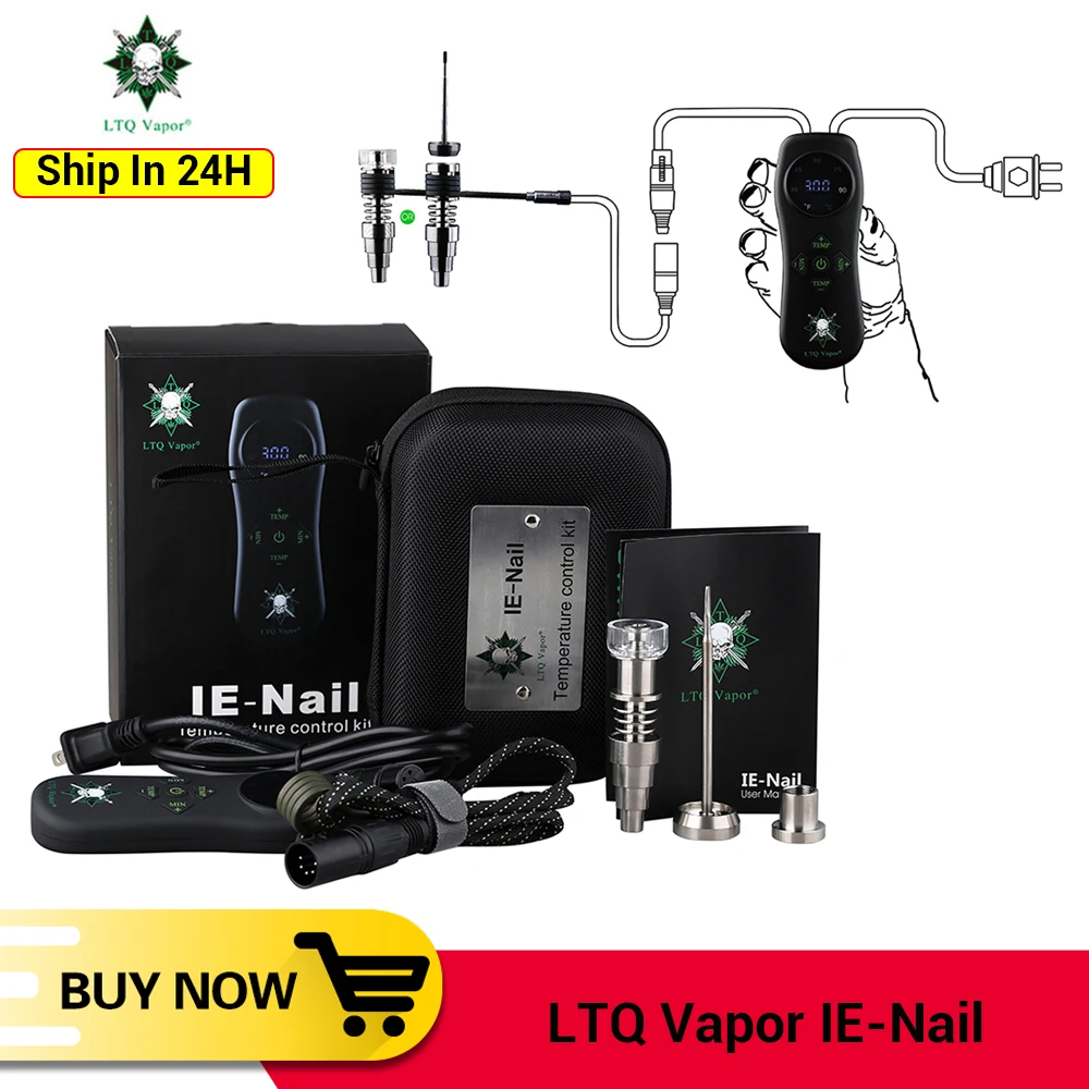 LTQ паровые IE-Nail контроль температуры воск сухой травы комплект Dab Rig Тепловая