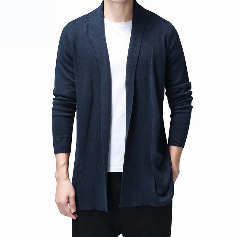 Solid Cardigan Men Casual Knitted Cotton Sweater Men Clothes Long Style Mens Sweaters and Cardigans Coat Pull Homme 2020 Sweater Solid Cardigan Men Casual Knitted Cotton Sweater Men Clothes Long Style Mens Sweaters and Cardigans Coat Pull Homme 2020 Sweater