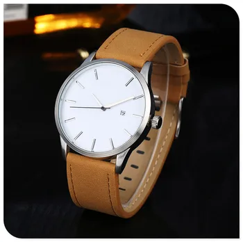 

2020 new Men's Watch Sports Minimalistic Wrist Watches Leather Clock for Reloj i20 i30 8 Any Cars Avante Sonata Santafe