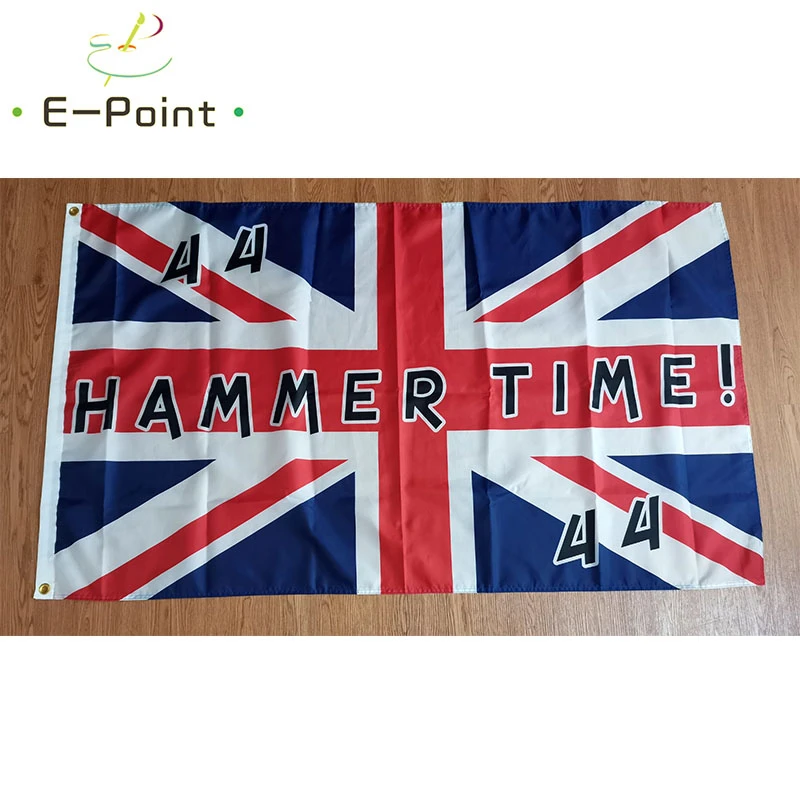 No.44 Lewis Hamilton on British Flag 2ft*3ft (60*90cm) 3ft*5ft (90*150cm) Size Christmas Decorations for Home Flag Banner Gifts