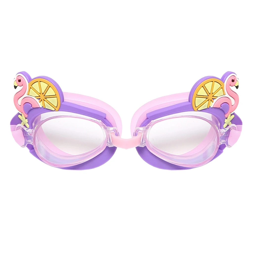 Kids Swimming Goggles Anti-Fog Waterproof Swim Glasses & Silicone Frame for Children - Select Colors