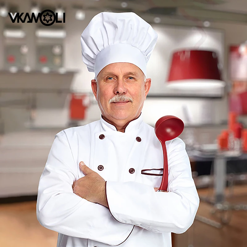 Professional Chef Hat Adjustable Elastic Baker Kitchen Cooking Hat Cap Welcome 