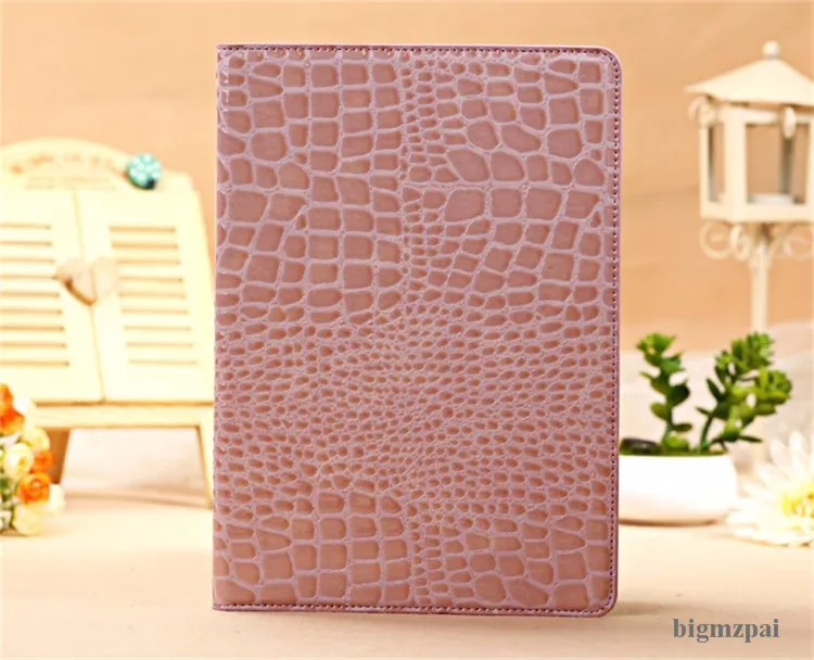Pink Для Apple ipad 2 ipad 3 ipad 4 чехол с функцией автоматического сна/пробуждения флип-чехол из искусственной кожи под крокодила для ipad 4 Smart Stand Folio чехол для планшета+ ручка - Цвет: Pink