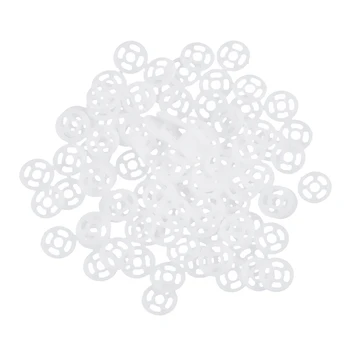 

100pcs 50 Sets Clear 9mm Invisible Snaps Sew On Fasteners for Dolll Bear DIY