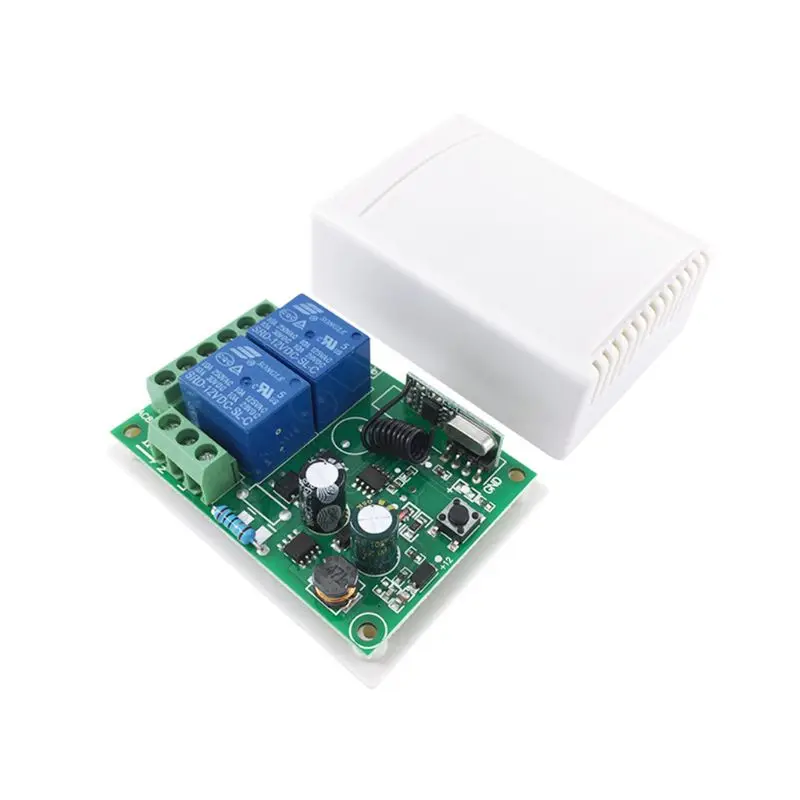 

1Set 433Mhz Wireless Remote Control Switch AC 220 2CH Relay Receiver Module R9UA