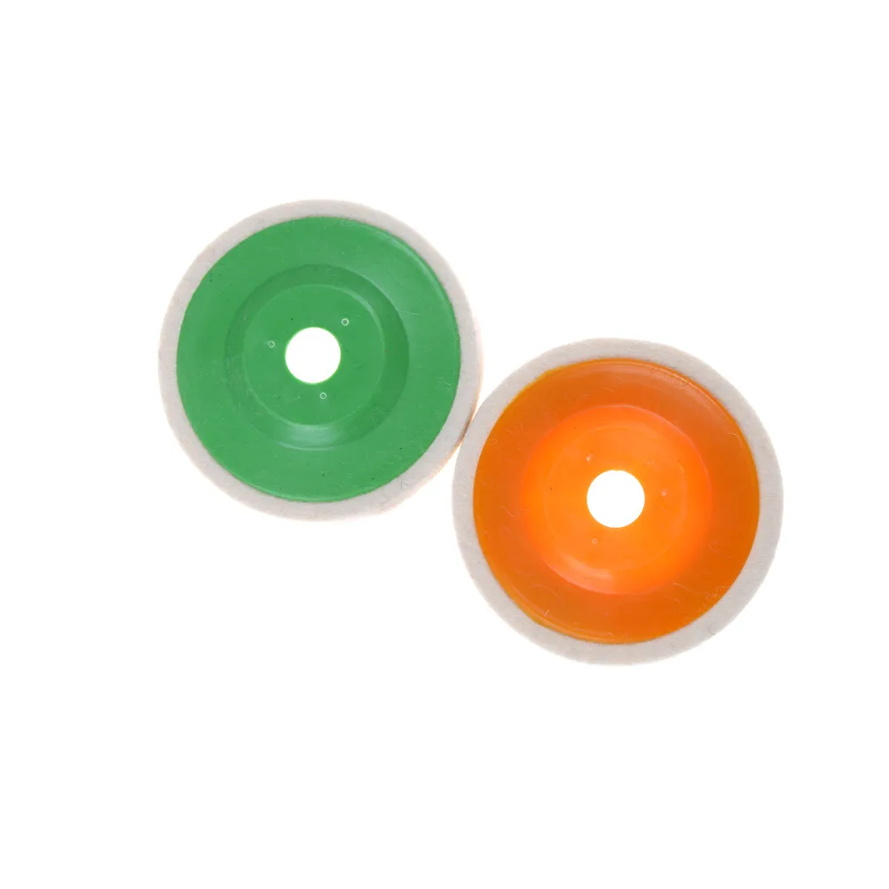 100mm 4 inch Round Wool Buffing Pad Wheel Felt Buffer Wheel Grinding Polishing Disc Set for Metal Abrasive Rotary Tool