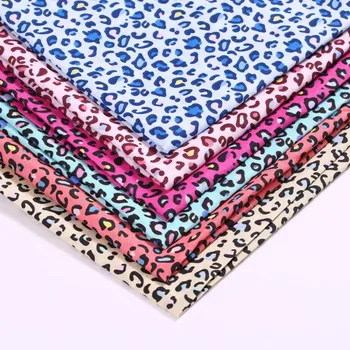 

50*147cm Leopard Ink Printed 100% Polyester Fabric for Tissue Kids Home Textile for Sewing Cartoon Twill Fabric,c12286