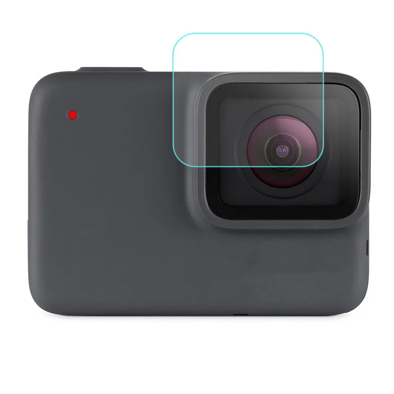 For Camera Lens Защитное покрытие из закаленного стекла чехол для GoPro экшн-камеры Go pro Hero7/GoPro Hero 7 серебряный черный объектив камеры LCD Экран защитная пленка - Цвет: For Camera Lens