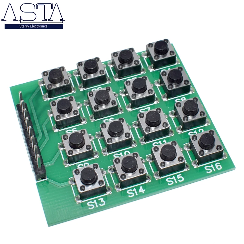 4x4 4*4 Матрица клавиатуры модуль 16 Botton mcu atmel S1/2 | Электронные компоненты и