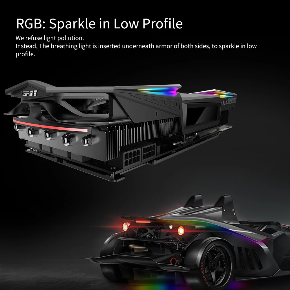 Цветной iGame GeForce RTX 2080 Super Vulcan X OC GDDR6 8G графическая карта GPU один ключ Overclock RGB ЖК-монитор 2,0