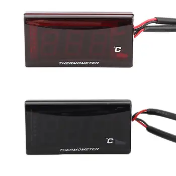 

Motorcycle Water Temp Thermometer Digital Display Gauge Meter Practical Refitting Ultra-Thin Section for Honda Suzuki