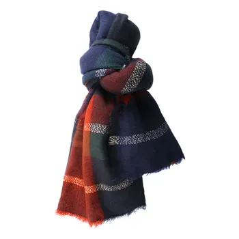 

2019 Plaid Winter Scarf Women Warm Foulard Solid Scarves Fashion Casual Scarfs Cashmere Bufandas Hombre