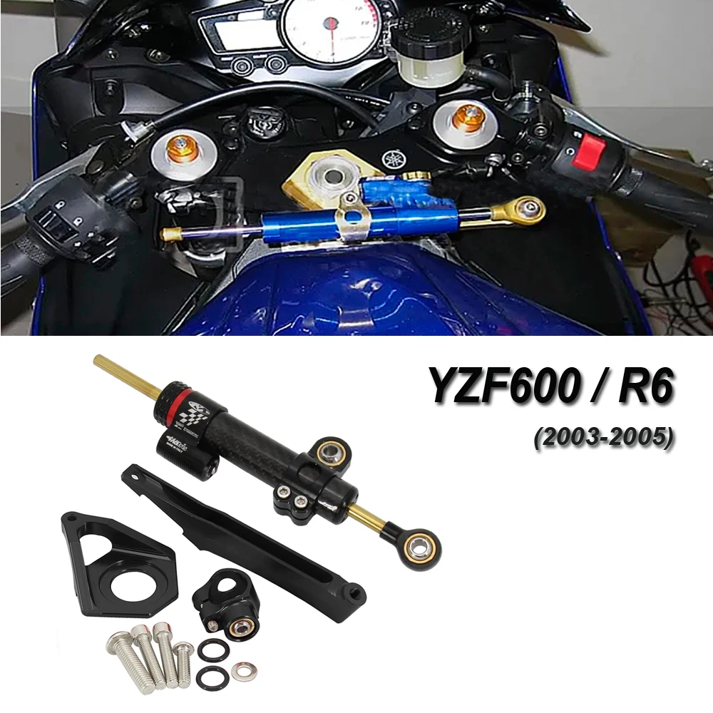 MotorcycleHighqualitycarbonfiberCNCSteeringDamperStabilizer