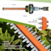 WORKPRO 20V Electric Cordless Household Trimmer Hedge Trimmer Quick Charge Rechargeable Electric Trimmer Pruning Saw with Blade 3