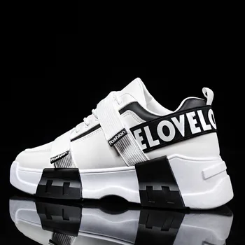 

New Men Sneakers Fashion Wedge Vulcanize Shoes Men Wear-resistant Non-slip Casual Shoes Man Outdoor Vulcanized Shoes D5-04