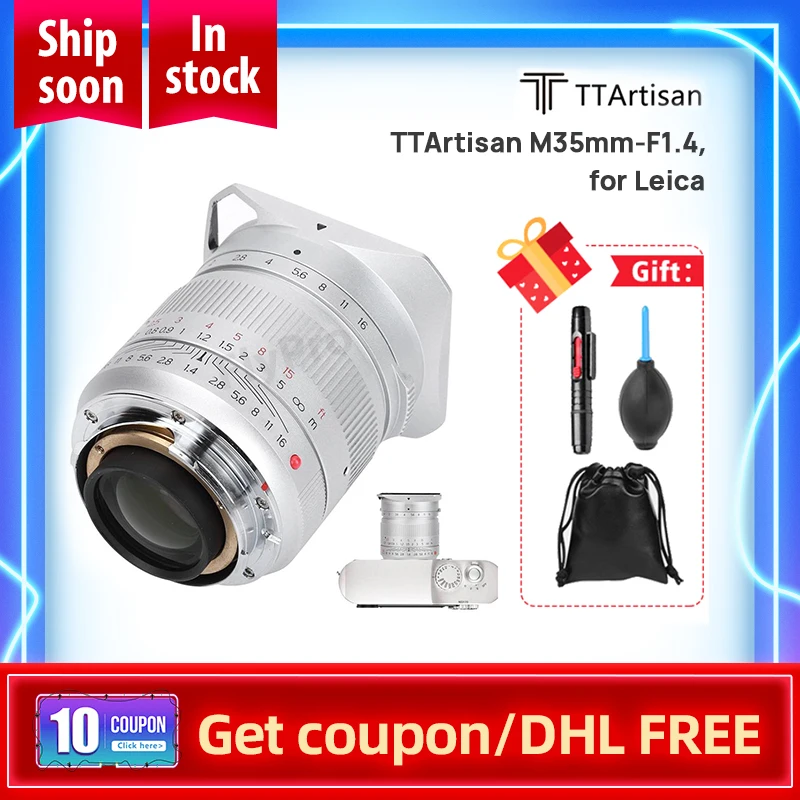 TTArtisan M35mm F1.4 Большая диафрагма M Mount ручная фокусировка Full Fame объектив камеры для