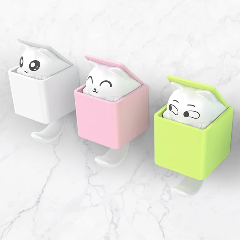 Творческий Кот из мультфильма крючок настенная вешалка держатель крючков для ключей декоративная одежда шляпа крючки для сумок ванная комната стойка Органайзер