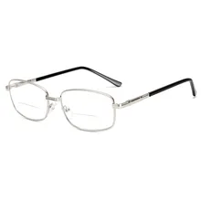 Новые Двойные легкие очки для чтения полная Рамка унисекс, металлические весенние очки для чтения ног простые классические легкие удобные очки