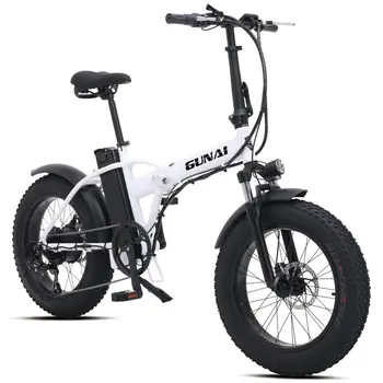 

GUNAI 20 inch Electric Bike 500W 48V 15AH Lithium Battery Folding Mountain Bike with Disc Brake