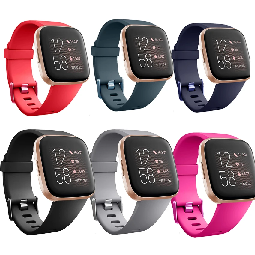 Силиконовый регулируемый спортивный браслет Baaletc для Fitbit Versa дышащий ремешок
