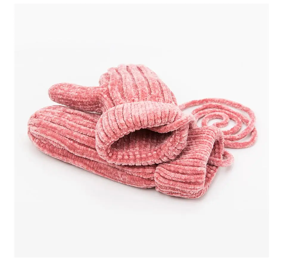 Милая зимняя шапка, шарф, перчатки, комплект для маленьких девочек и мальчиков, утепленная бархатная шапка, вязаный хлопковый шарф, варежки, перчатки