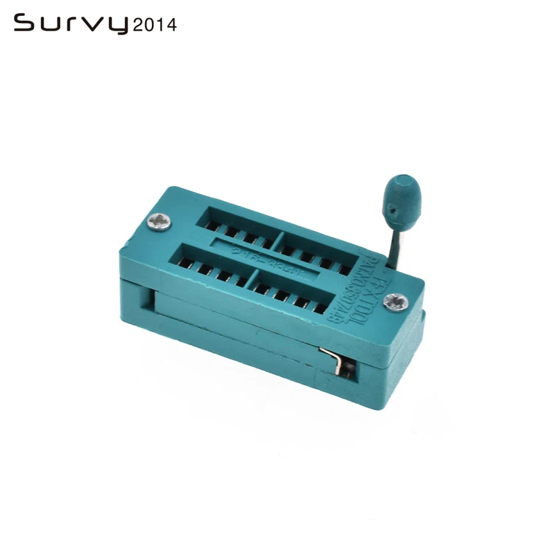 

1/2 Multifunction Universal ZIF DIP IC Socket Test Kit 16 Pin Option Wireless Electronic Compatible Board Tantalum Capacitor