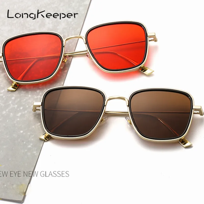 

Small Steampunk Sunglasses Star Style Glasses Frame Square Men Retro Vintage Sun glasses Brand Designer 2019 New By Long Keeper
