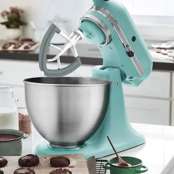 

GB Sale!! 4.5-5 Quart Multifunctional Tilt-Head Stand Mixer Flexible Multifunctional Flex Edge Beater With Scraper On Both Sides