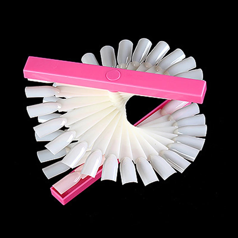 

Nail Art Display Stand Spiral False Nails Showing Shelf Display Nail Art Gel Polish Fake Nails Color Card Manicure Practice Tool