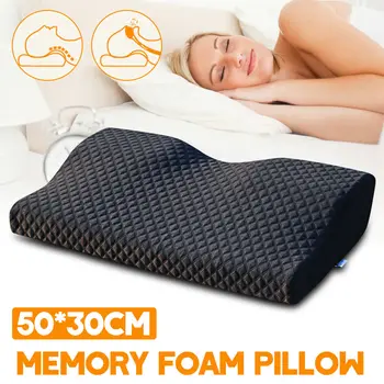 

Contoured Memory Foam Cervical Pillow Orthopedic Neck Pain Pillow for Side Back Stomach Sleeper Pillows Neck Head Back Support