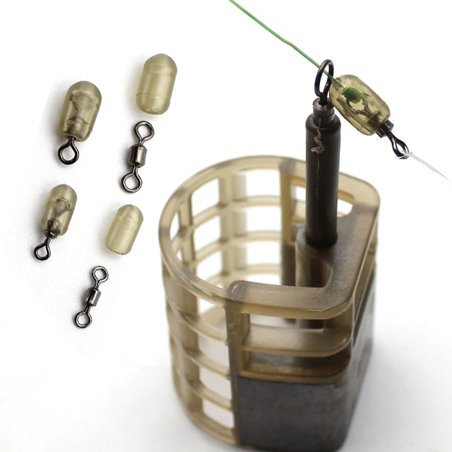 30pcs Feeder Fishing Accessories Method Feeder Fishing Carp Feeder Bait  Holder Groundbait Rocket Pellet Cage Basket