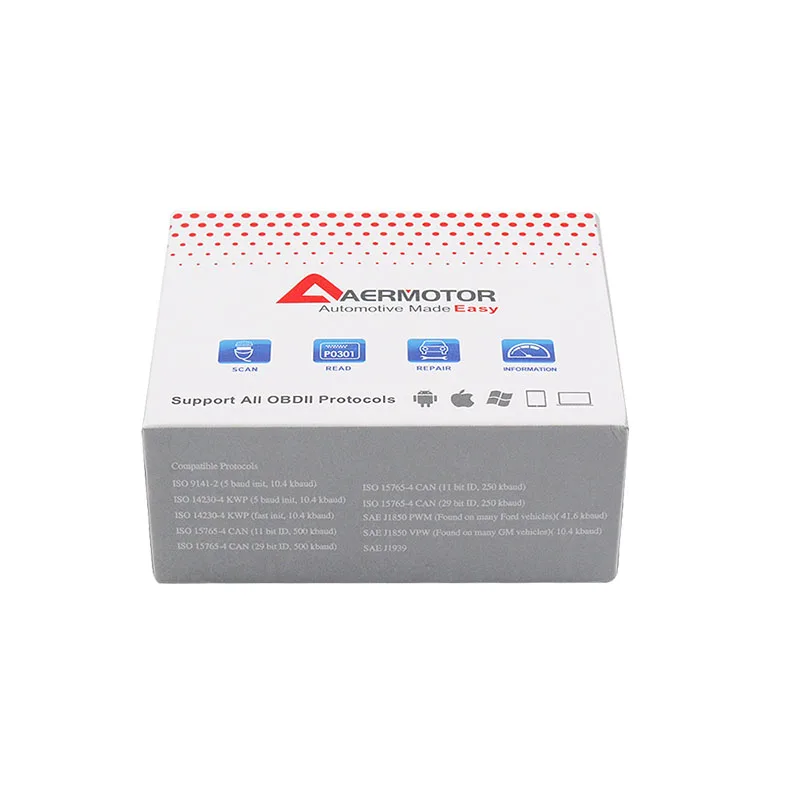 AER Super Mini ELM327 WiFi OBD2 ELM 327 1,5 Wi-Fi OBDII коннектор для прибора бортовой диагностики для Android/Ios/Windows/PC