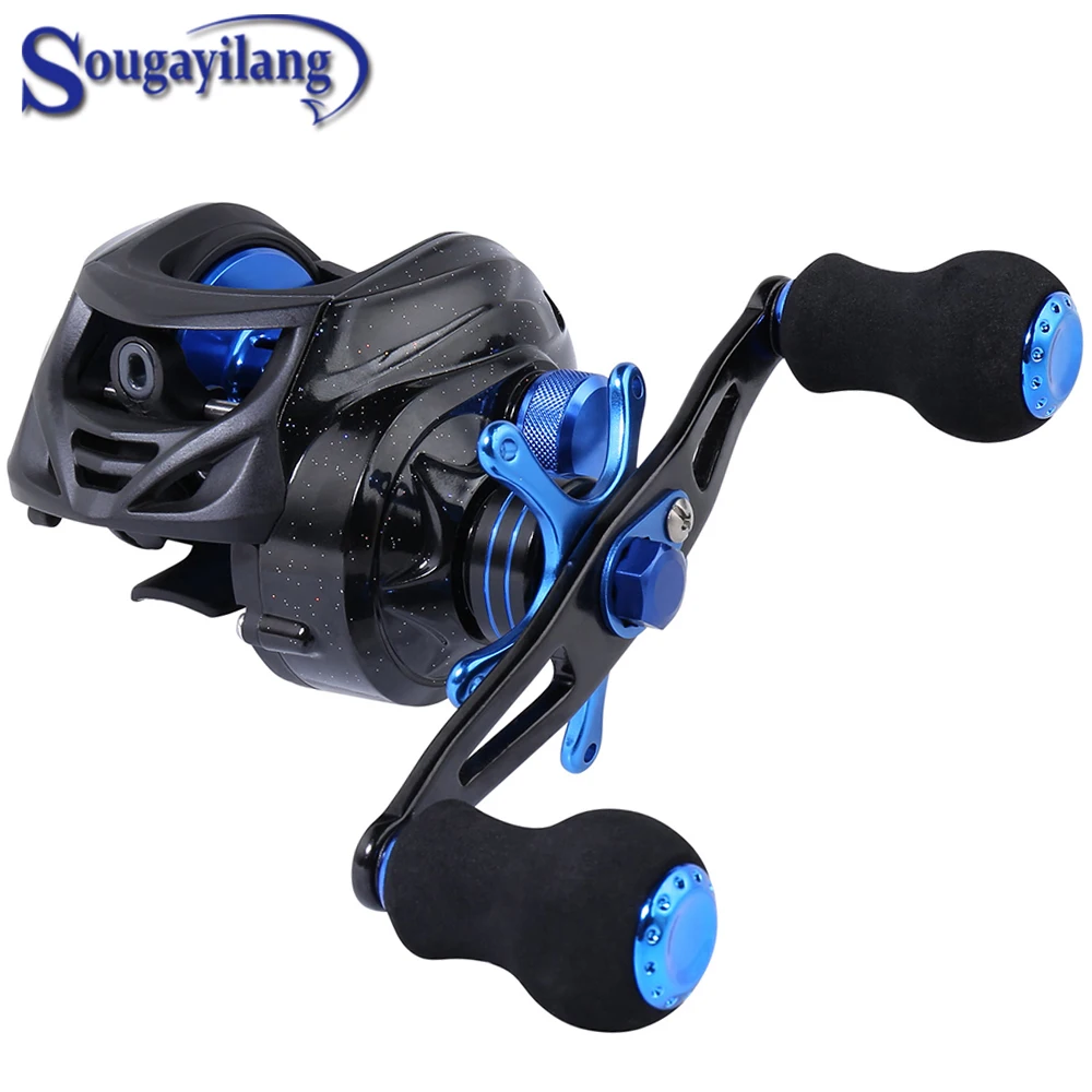 

Sougayilang Right or Left Baitcasting Reel 9+1Ball Bearing 7.0:1 Bait Casting Fishing Reel Fishing Reel Magnetic Brake Reel