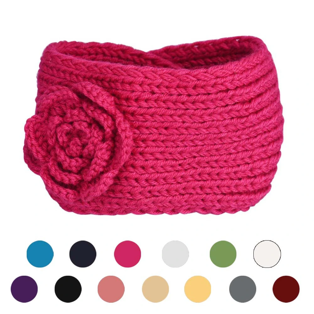 2019 Winter Warmer Knitted Elastic Wide Headbands Turban Lady Women Wide Stretch Solid Hairband Headwrap Hair Accessories 923