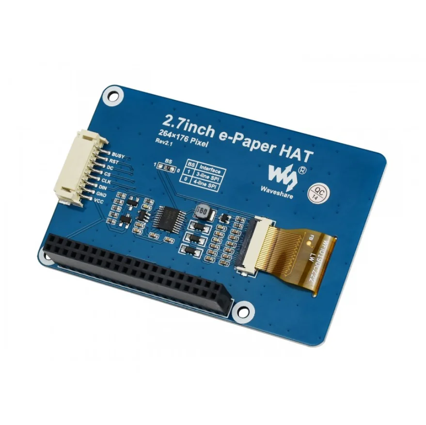 Электронная бумажная шляпа 2 7 дюйма 264x176 дисплей e Ink для Raspberry Pi 3B/3B +/2B/Zero W SPI